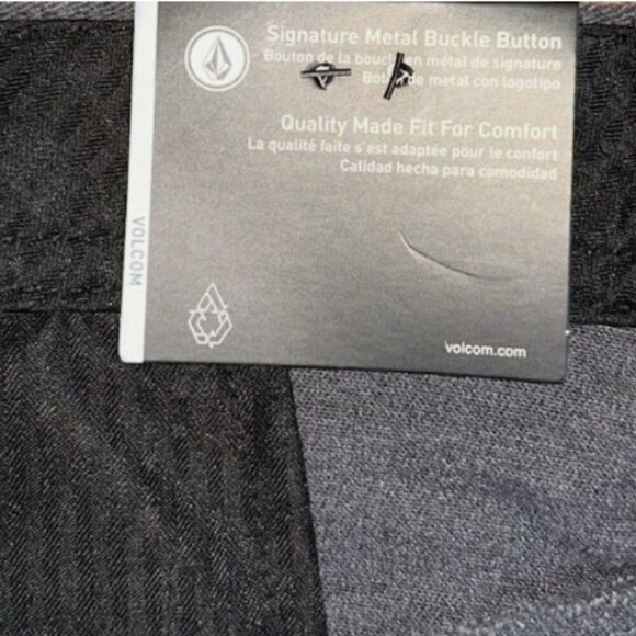 NEW Volcom Frickin Modern Straight Chino Shorts Gray Men's Size 38 Modern Fit - Picture 7 of 11